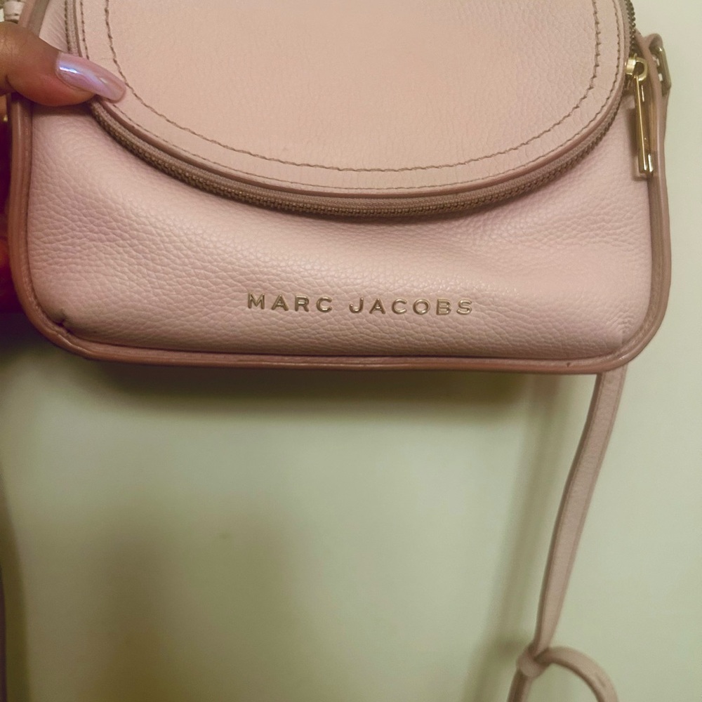 Marc Jacobs Blush Pink Pebbled Leather Crossbody
